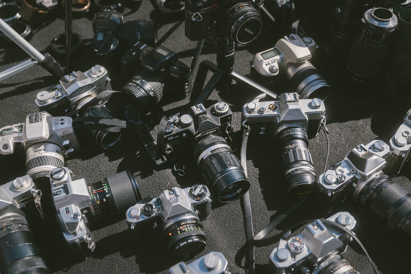 machinery, lens, still life, equipment, retro, item, film camera, f stop, nikon, 5K, bridge, car, film photography, complexity, flea, flea market, lot