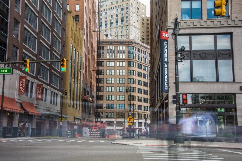 detroit, united states, city life, motor vehicle, architecture, building, building exterior, city street, day, motown, symbol, sign, history, outdoors
