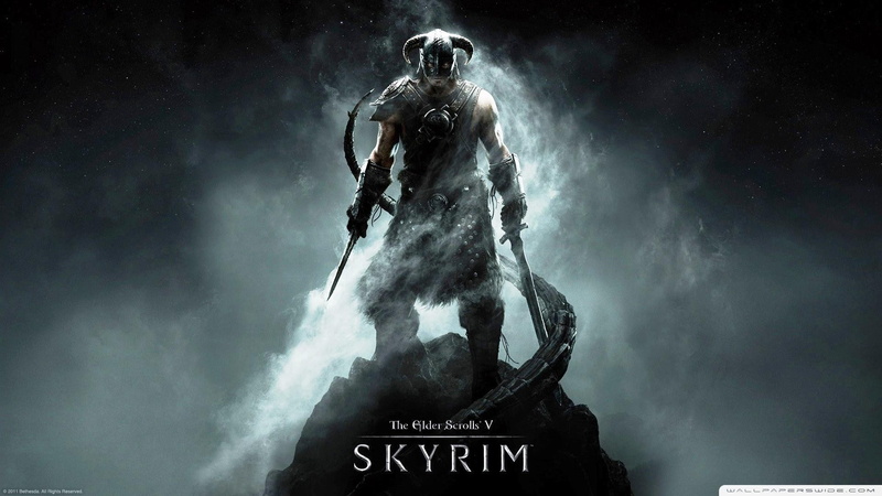 outdoors, communication, celebration, people, 1080P, video games, fantasy art, The Elder Scrolls V: Skyrim, sport, event, cloud - sky, aggression, fear