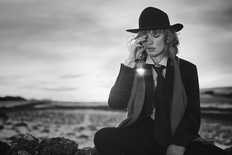 hat, clothing, outdoors, model, cloud - sky, contemplation, focus on foreground, day, women, nature, looking away, Lou Schoof, 720P, sky, young adult