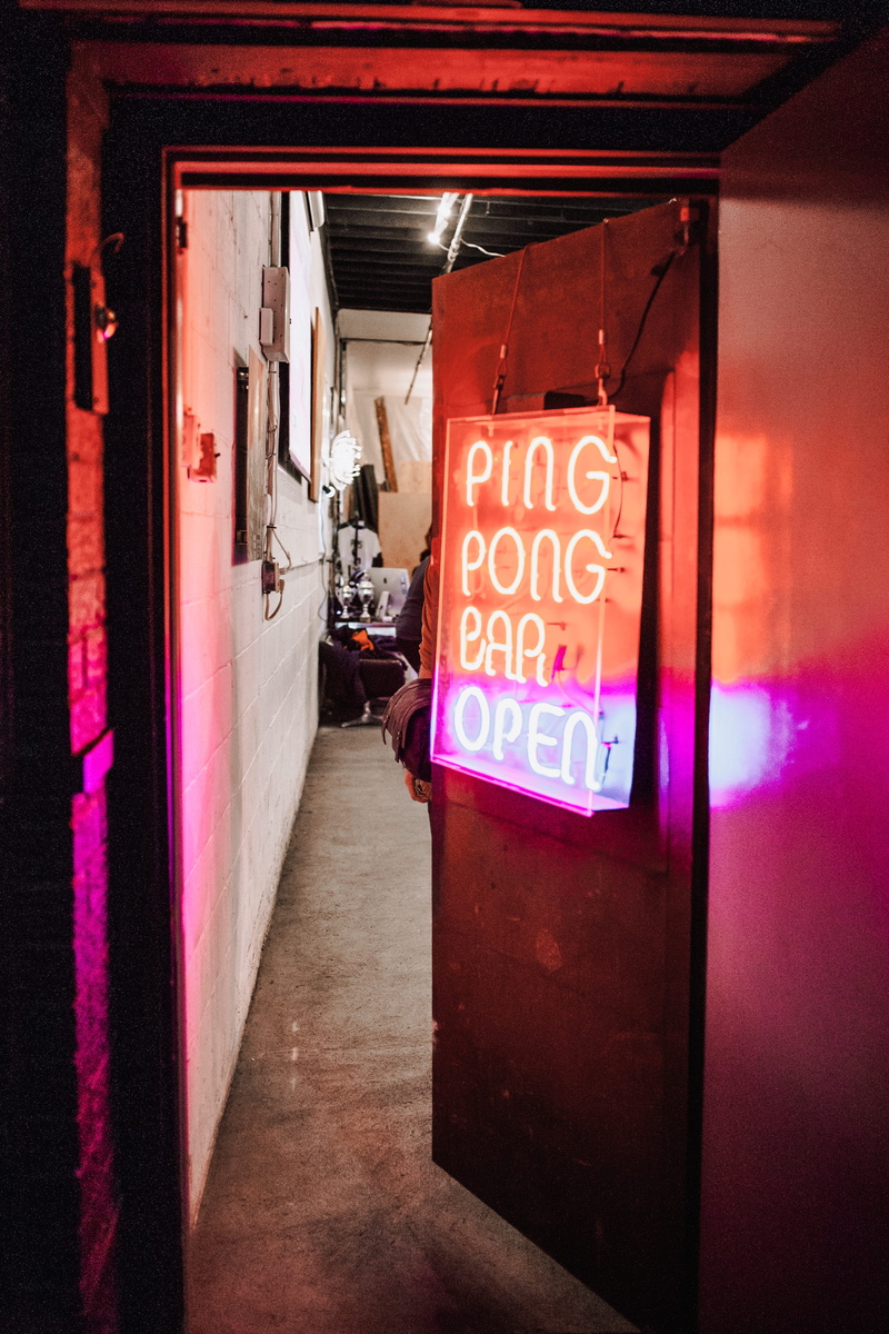 person, built structure, text, neon, number, no people, night, illuminated, entrance, corridor, sleeve, red, banister, capital letter, message, human, handrail