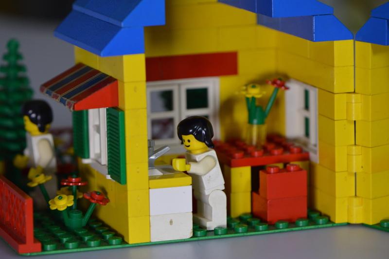 focus on foreground, building exterior, small business, building blocks, Children, Play, childhood, real people, multi colored, art and craft, Colorful