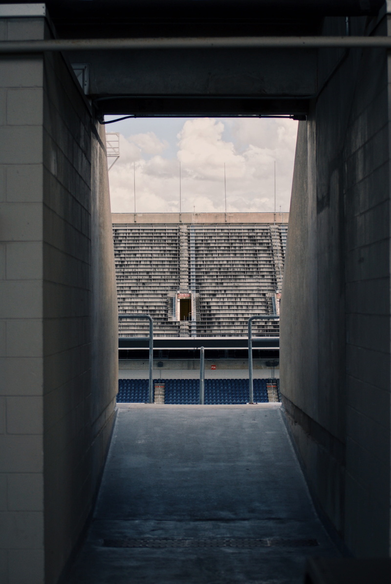 prison, handrail, sky, bunker, corridor, absence, the way forward, railing, machine, banister, cloud - sky, concrete, window, slope, nature, wall, architecture
