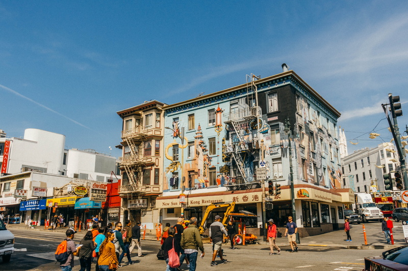 structure, travel destinations, group of people, blue, crowd, sky, city street, digger, californium, architecture, urban, city life, group, steps, sunny
