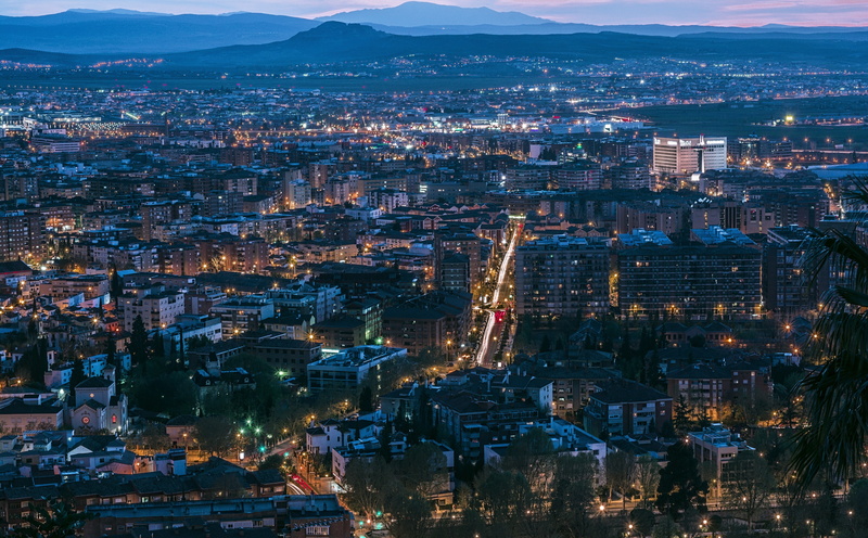 urban landscape, aerial, 5K, crowd, illuminated, skyscraper, building exterior, building, blue, urban sprawl, travel destinations, crowded, sky line, urbanscape