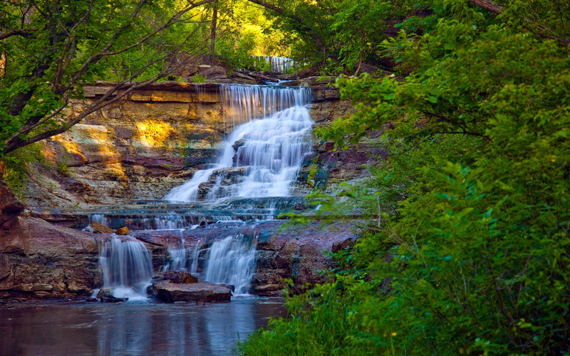 fishing, prather, falls, state, hd, waterfall, pc, kansas, creek, 1080P, cascade, high, lake, chase, quality