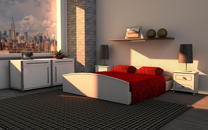 bedroom, point-of-view, downtown, new-york, 3d-architecure, 720P