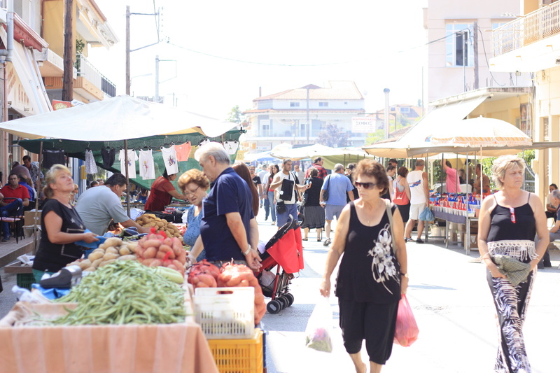 city, street, food stall, architecture, men, market day, crowd, greece, people, group of people, lifestyles, day, consumerism, outdoors, women, food, adult