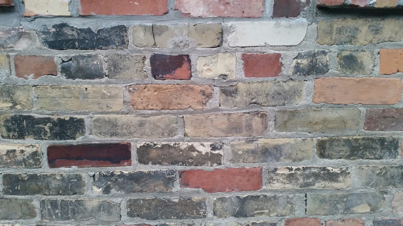 red, white brick, red brick, pattern, close-up, no people, black brick, brick wall, wall - building feature, rough, toronto, full frame, old, backgrounds