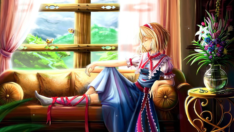 hair, blonde, 1080P, short hair, retail display, real people, indoors, looking, beauty, anime, anime girls, fashion, adult, window, leisure activity, lifestyles