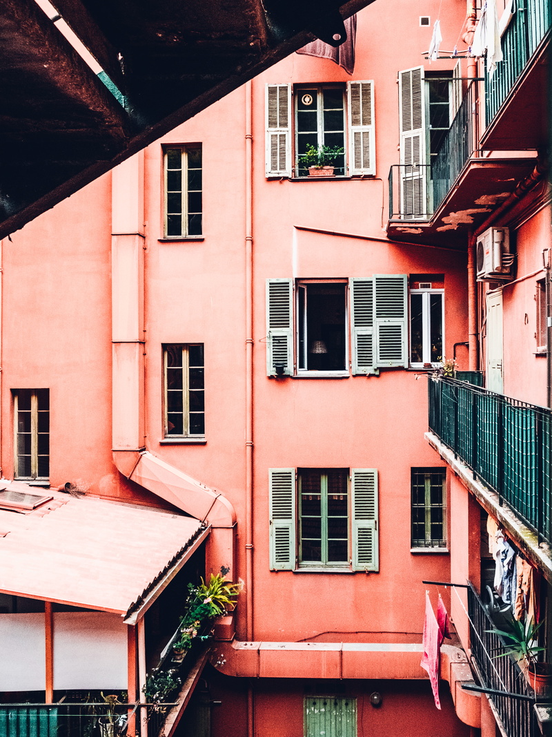 day, building, residential district, colour, shutter, concrete, rooftop, building exterior, nature, window, low angle view, balcony, color, architecture