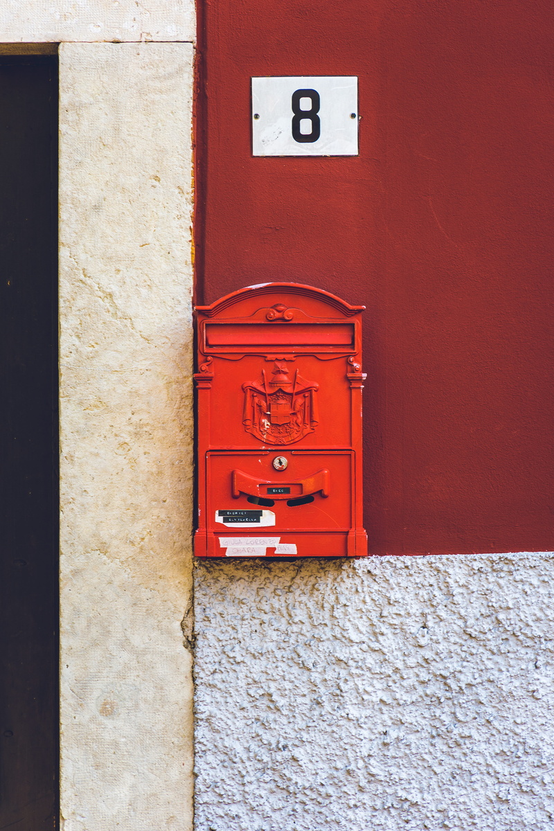 communication, close-up, correspondence, mounted, architecture, wall, red, postbox, mailbox, no people, box, safety, outdoors, photo, wall - building feature