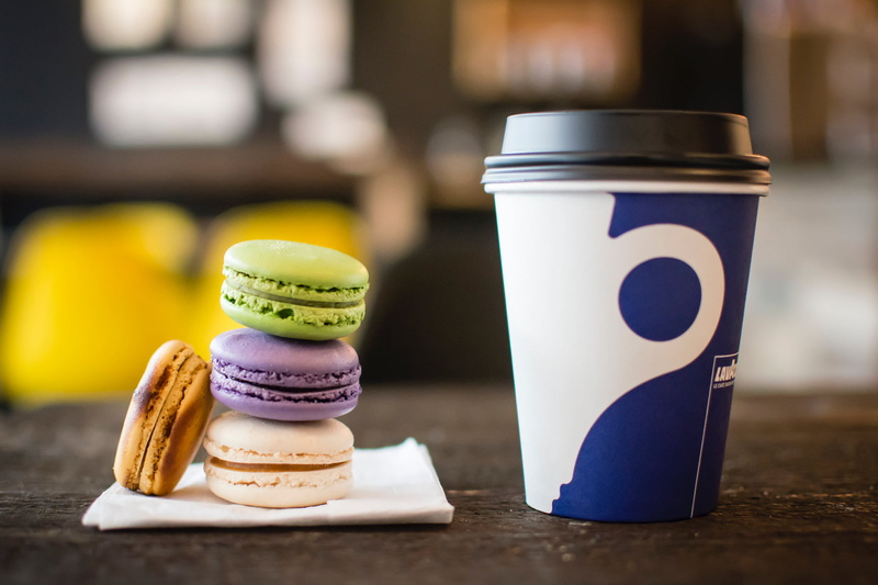 western script, table, french Culture, dessert, stack, variation, no People, france, brown, almond biscuits, macaron, wood - Material, selective focus