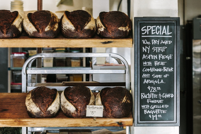 indoors, french food, no people, meat, baked, store, 2K, price, bread, food, menu, communication, food and drink, text, retail display, shelf, business