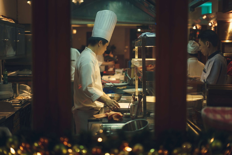 food, people, street food, 4K, food and drink industry, food and drink, chef, commercial kitchen, night, business, saigon, preparation, caf, preparing food