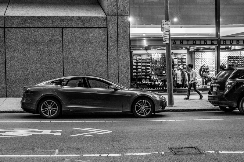 urban, mode of transportation, building exterior, person, outdoors, candid, travel, tesla, 5K, car, city, ma, transportation, boston, land vehicle, black