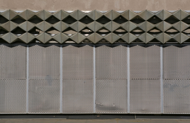 shape, metal, retro, city, store, abandoned, geometric shape, storefront, pattern, 2K, closed, indoors, architecture, protection, no people, low angle view