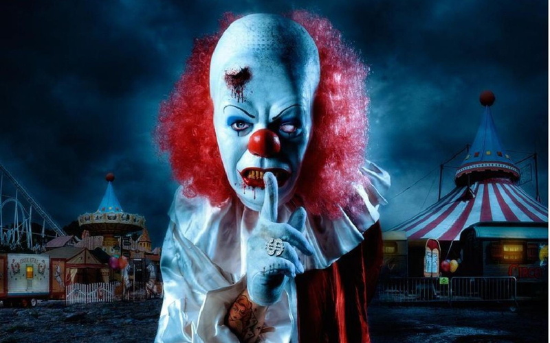 horror, adult, celebration, shock, mystery, night, emotion, demon - fictional character, surprise, ominous, 1080P, clown, vampire, Dark, architecture