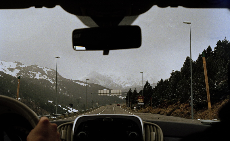 glass - material, motion, france, windshield, snow, landscape, city, roadtrip, snowymountain, travel, driving, person, drive, travelling, sky, hand, touring