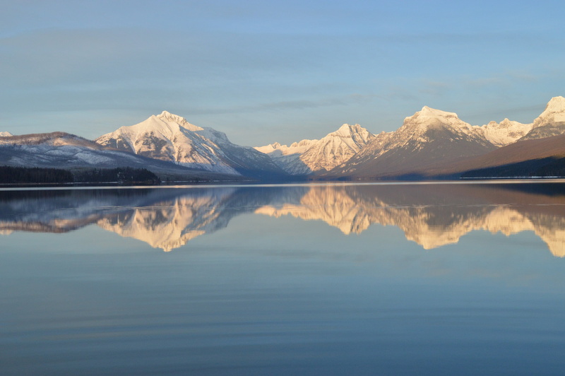 mountain, idyllic, nature, landscape, 4K, snowcapped mountain, non-urban scene, lake mcdonald, usa, lake, montana, glacier national park, photo, mountain range