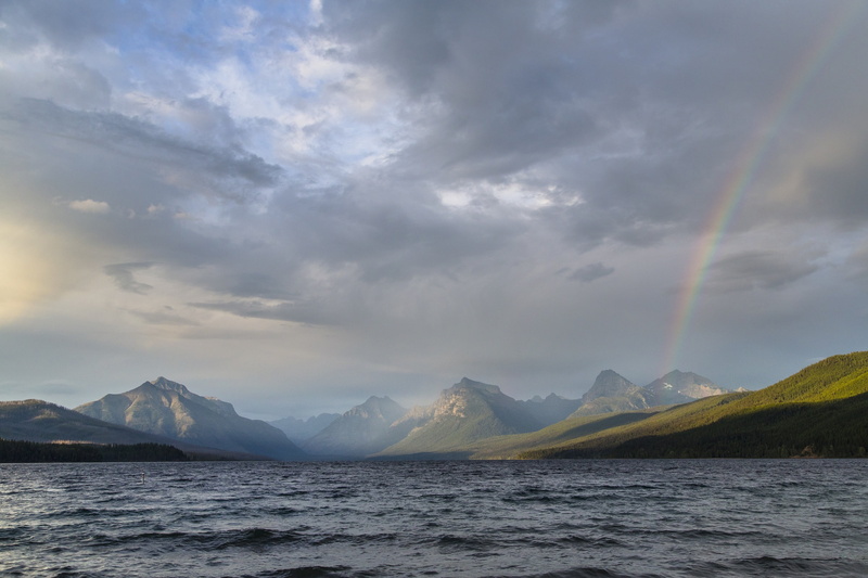scenics, water, mountain range, body, non-urban scene, sky, daytime, lake mcdonald, no people, sea, cloud - sky, scenics - nature, environment, clouds