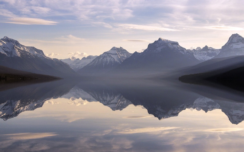 environment, reflection lake, beauty in nature, landscape, mountain, sky, symmetry, water, idyllic, no people, cloud - sky, 4K, tranquility, nature, waterfront