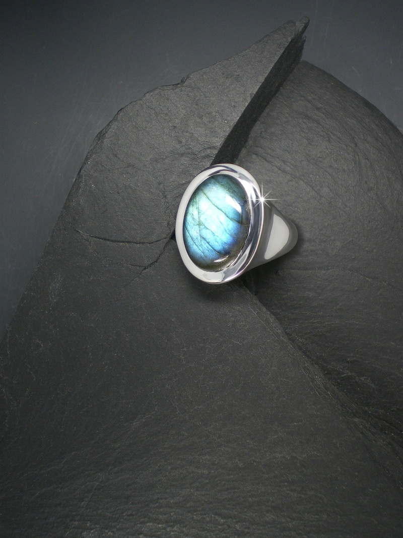 ring, lighting equipment, violet, no people, directly above, indoors, shimmer, high angle view, granite slab, silver, still life, protection, single object