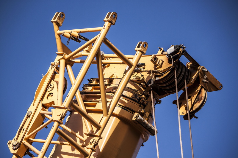 machinery, technology, blue, cable, activity, low angle view, outdoors, 4K, event, no people, motion, industry, urban, amusement park, tall, industrial