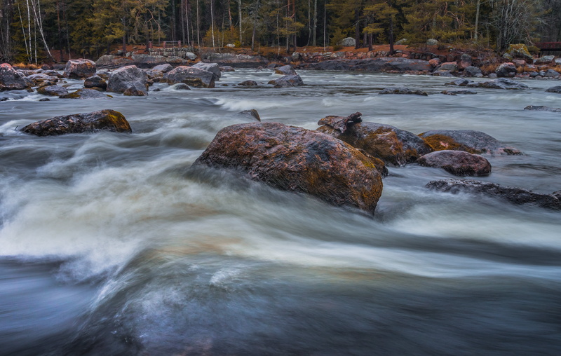 landscape, brown, water, tree, rock - Object, stone, outdoors, body, flow, rocks, 5K, river, rapids, scenics, nature, body of water, autumn, waterfall