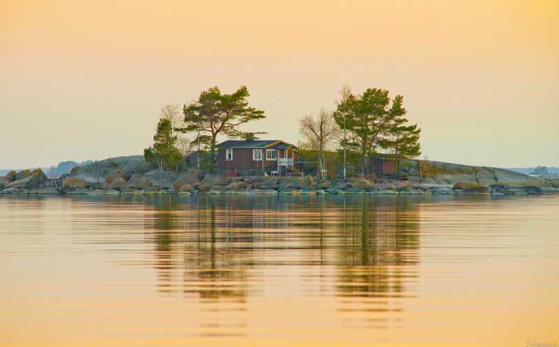 Europe, water, beauty in nature, Evening, sunset, Island, leafed, building, scenics - nature, sky, no people, waterfront, reflection, building exterior