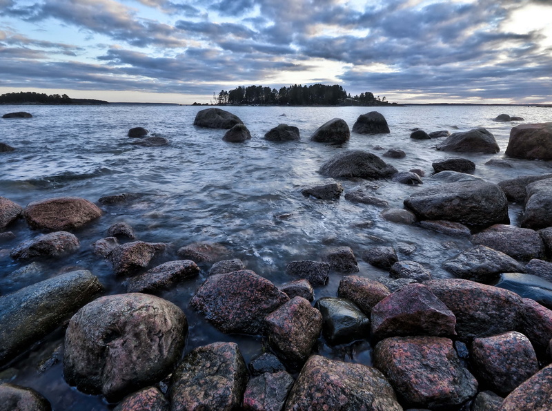 beauty in nature, Southern, pebble, Rocks, horizon, cloud - sky, motion, water, Nature, sky, tranquility, no people, solid, mussalo, land, scenics - nature