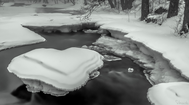 ice, 4K, river, plant, White, Exposure, Winter, Black and White, melting, Frozen, Langinkoski, nature, day, white color, Black, beauty in nature, lake