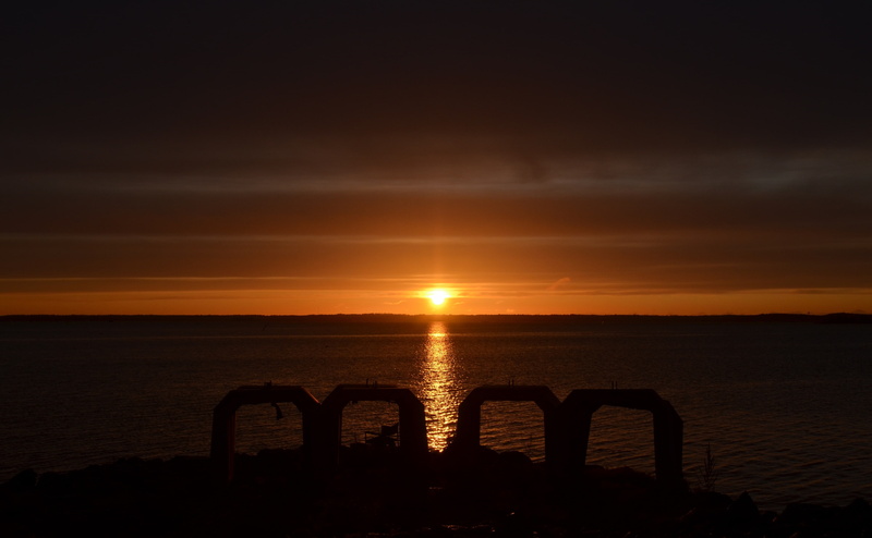 Shiny, Orange, 4K, Sunset, kotka, Sun and Sky, Nature
