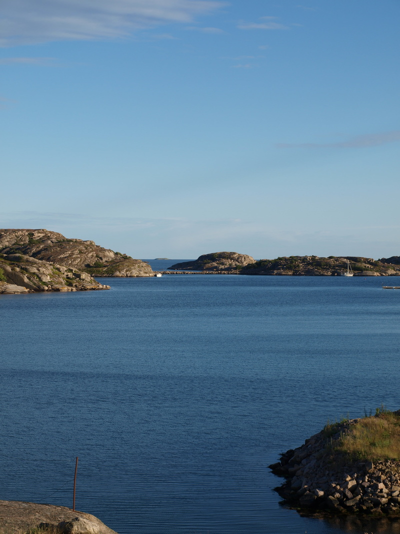 scenics - nature, views, summer, day, land, nature, no people, himmel, cliff, sky, island, sea, water, blue, rock - object, midsummer, tranquil scene, sweden