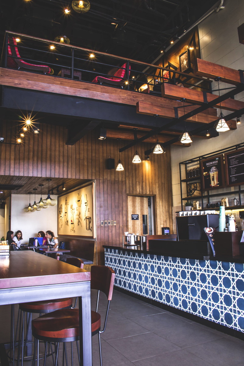 coffee shop, seat, built structure, setting, indoors, philippines, illuminated, chair, cafe, restaurant, bar - drink establishment, business, batangas