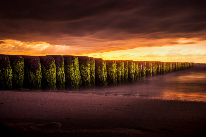 beach, scenics - nature, rural scene, scenery, dark, germany, view, water, sunlight, stand, road, plant, transportation, tranquility, ocean, deutschland