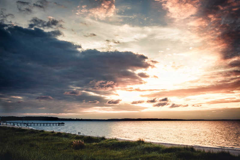 mare, no people, strand, outdoors, beach, nature, sunset, cloudscape, blue, beauty in nature, 5K, kiel, balticsea, cloud - sky, surf, sea, land, sunrise