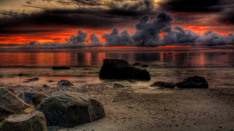 beach, scenics - nature, flowing, nature  jpg 3840x2160, no people, sunset, sky, sea, environment, beauty in nature, 4K, nature, rock - object, solid