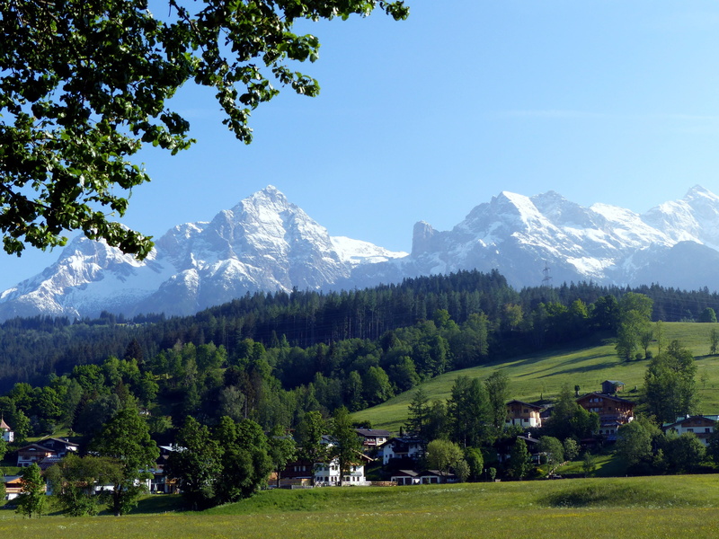green color, pinzgau, mountain peak, sky, tranquil scene, beauty in nature, range, plant, mountain range, grass, lime mountain, steinernes meer, 4K, nature