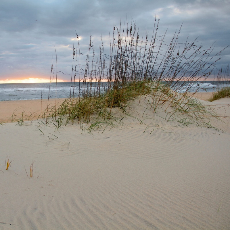 ocean, 1080P, marram grass, sky, no people, tranquility, tranquil scene, seaside, Scene, tranquil, horizon, land, water, Sunset, horizon over water, non-urban scene
