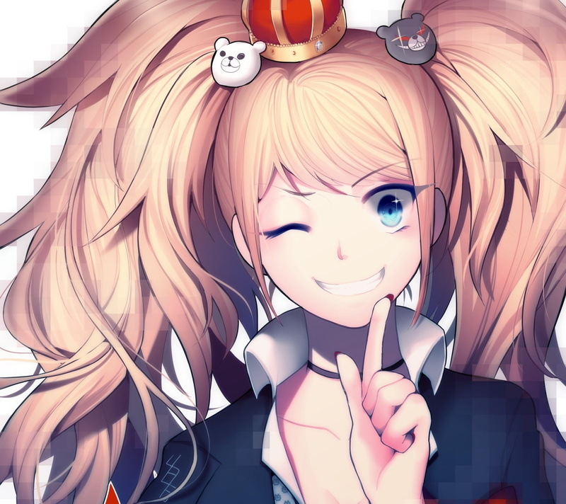 portrait, women, real people, one person, looking at camera, female likeness, lifestyles, Danganronpa, art and craft, front view, beauty, Twintails, Anime