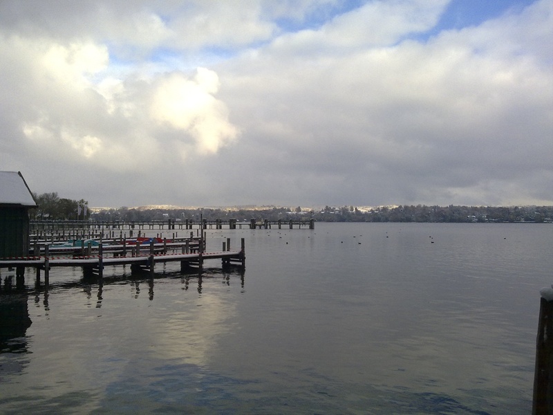 outdoors, sea, built structure, cloud - sky, nature, tranquility, pier, nautical vessel, sky, tranquil scene, starnberger see, 2K, scenics - nature, water