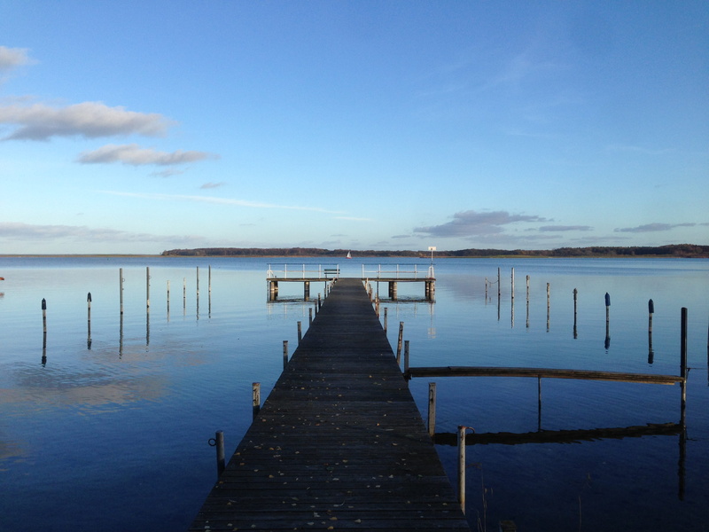 2K, long, outdoors, reflection, the way forward, mecklenburg, jetty, bridge, scenics - nature, lake, no people, tranquil scene, wasser, wooden post, clouds