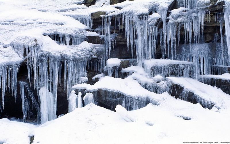 land, non-urban scene, scenics - nature, cold temperature, winter, nature, tranquility, snow, wa, microsoft, desktop, rock, icicle, hung, tranquil scene