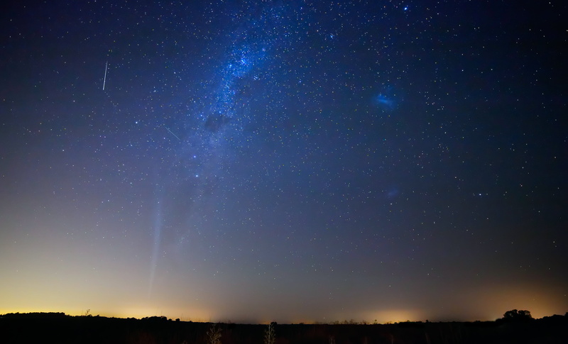backgrounds, astronomy, nature, sky, glowing, constellation, satellite, illuminated, landscape, star, outdoors, astronomy Telescope, low angle view, Magellanic clouds