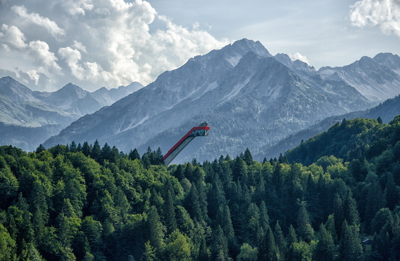 4K, bavaria, allgäu, tranquility, mountains, day, mountain range, environment, forest, plant, pine tree, mountain peak, land, oberstdorf, landscape, beauty in nature