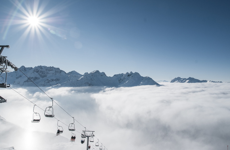 panoramic, outdoors, bright, mountain range, cable, day, sunlight, tirol, no people, wolkendecke, mountain, cable car, skilift, ski, winter, cold temperature