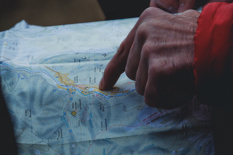 holding, hiking, finger, drawing - activity, design professional, creativity, real people, 4K, skill, gps, roads, one person, human body part, occupation