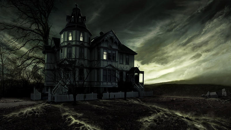 land, building, Dark, old, Pixelated, religion, landscape, building exterior, abandoned, built structure, sky, spirituality, place of worship, cloud - sky