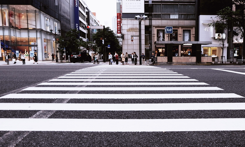 road, standing, traffic, pedestrian, 4K, incidental people, waiting, people, city, cross, zebra crossing, crosswalk, group of people, city street, street